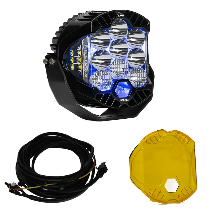 Baja Designs Lp9 Pro Driving/Combo Led Light Kit W/ Blue Backlight-Wiring-Guard 1