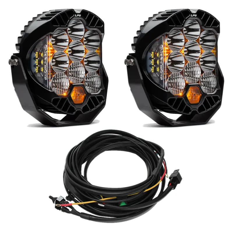 Baja Designs Lp9 Pro Led Clear Driving/Combo Lights/Toggle Harness/Rock Guards 2