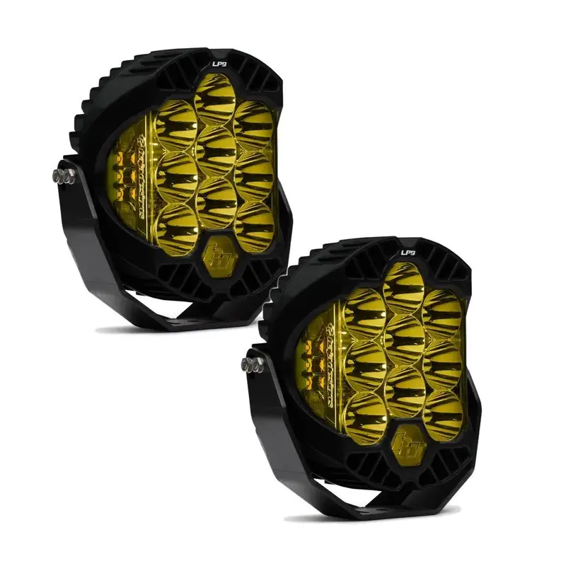 Baja Designs Lp9 Sport Led Amber Spot Pattern Lights/Toggle Harness/Rock Guards 1