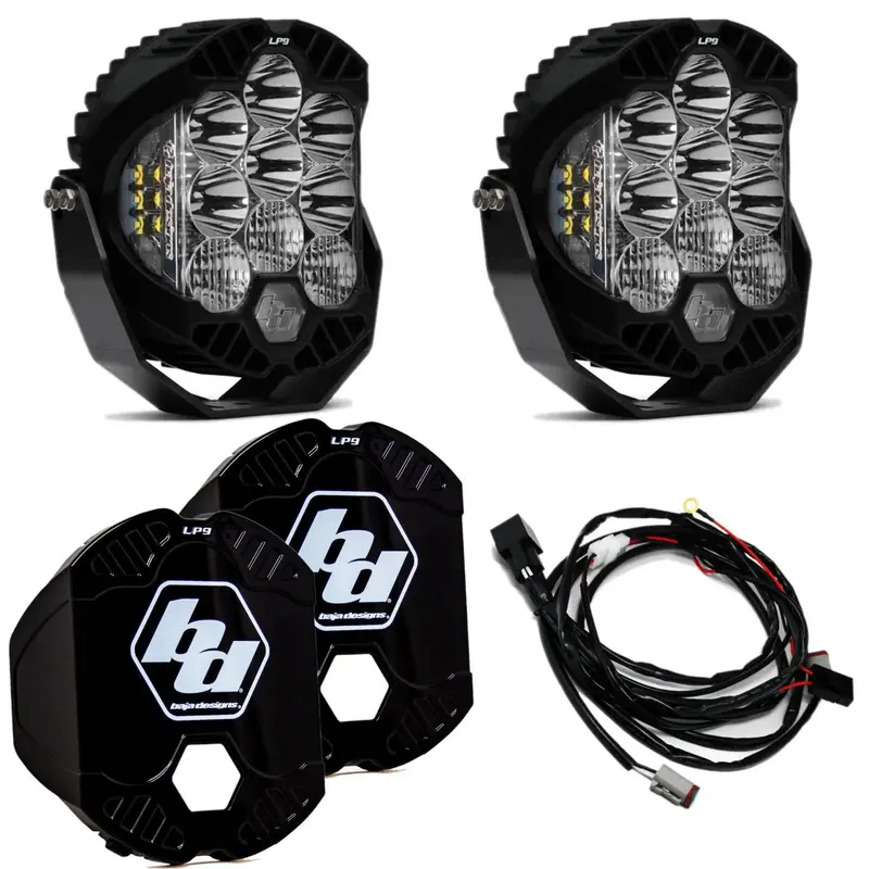 Baja Designs Lp9 Sport Led Clear Driving/Combo Lights/Toggle Harness/Rock Guards 1