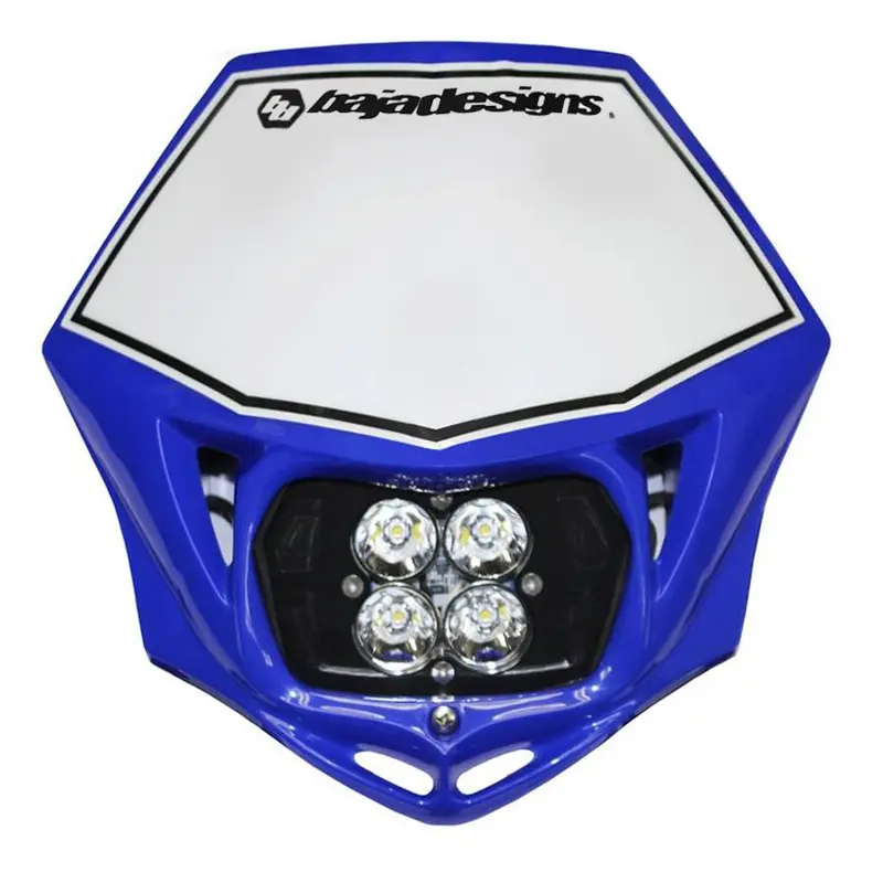Baja Designs Motorcycle Squadron Pro (A/C) Headlight Kit W/ Shell - Blue - Spot 1