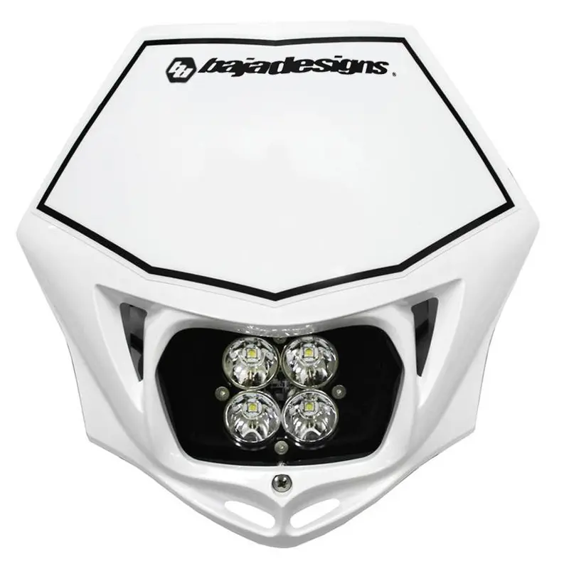 Baja Designs Motorcycle Squadron Pro (A/C) Headlight Kit W/ Shell - White - Spot 1
