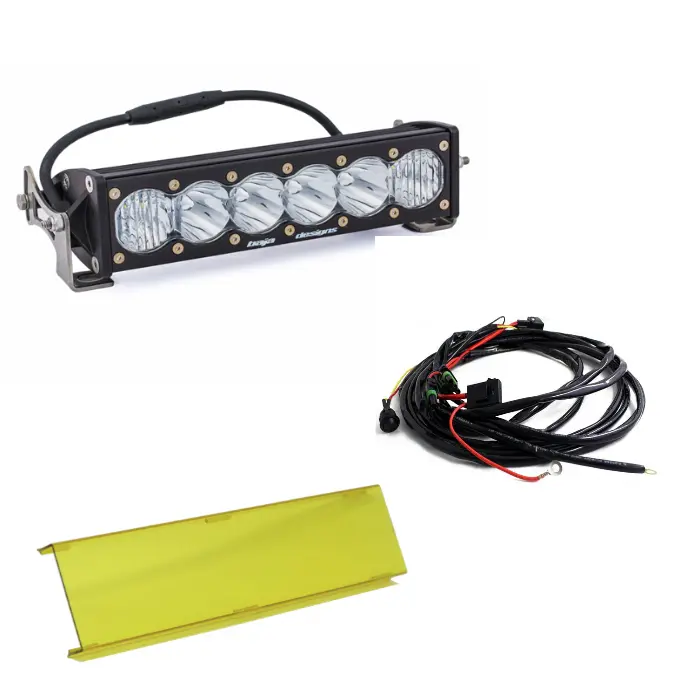 Baja Designs Onx6+ 10" Driving/Combo Light Bar W/ Wiring Harness & Amber Guard 1