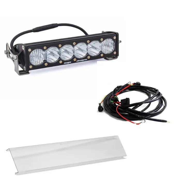 Baja Designs Onx6+ 10" Driving/Combo Light Bar W/ Wiring Harness & Clear Guard 1