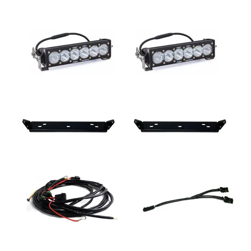 Baja Designs Onx6+ 10 Inch Dual Grille Light Bar Kit For 2021-2025 Ford F-150 Raptor 1
