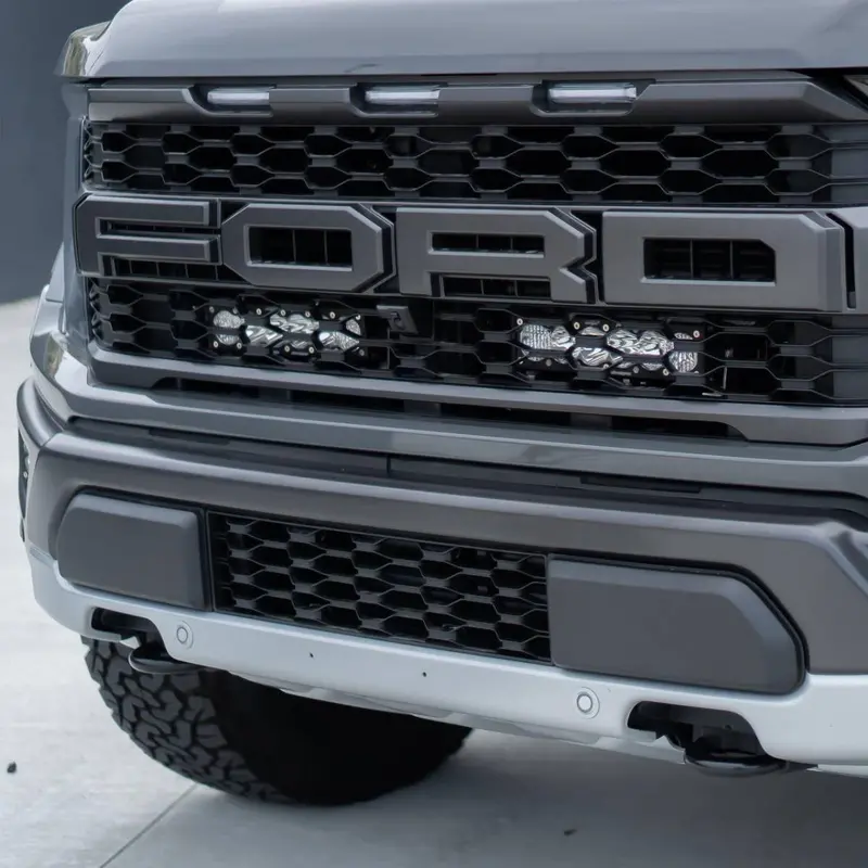 Baja Designs Onx6+ 10 Inch Dual Grille Light Bar Kit For 2021-2025 Ford F-150 Raptor 2