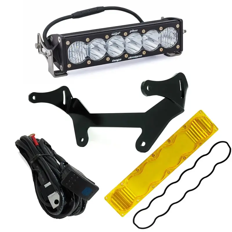 Baja Designs® Onx6+ 10" Led Shock Mount Kit W/Amber Lens For Can-Am Maverick X3 1