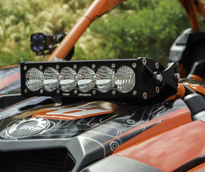 Baja Designs® Onx6+ 10" Led Shock Mount Kit W/Amber Lens For Can-Am Maverick X3 2