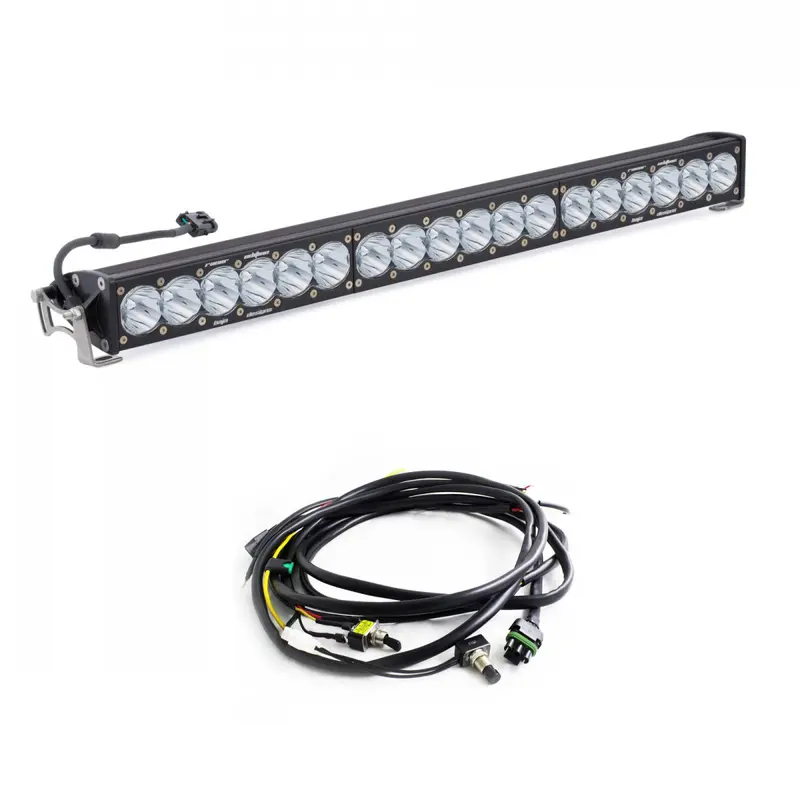 Baja Designs Onx6 Straight 30" Racer Edition Led Light Bar Kit W/ Wiring Harness 1