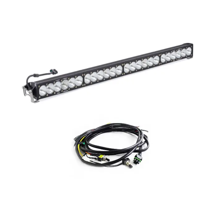 Baja Designs Onx6 Straight 40" Racer Edition Led Light Bar Kit W/ Wiring Harness 1