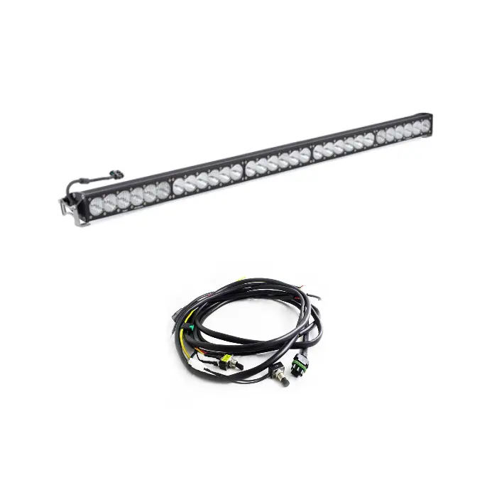 Baja Designs Onx6+ Straight Clear 50" Driving/Combo Light Bar W/ Wiring Harness 1