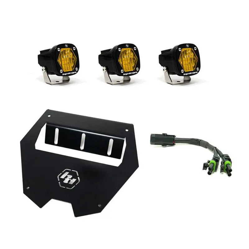 Baja Designs S1 Amber Wide Cornering Lower Fascia Light For 2020-2025 Polaris Rzr Pro / 2022-2024 Rzr Turbo R 1