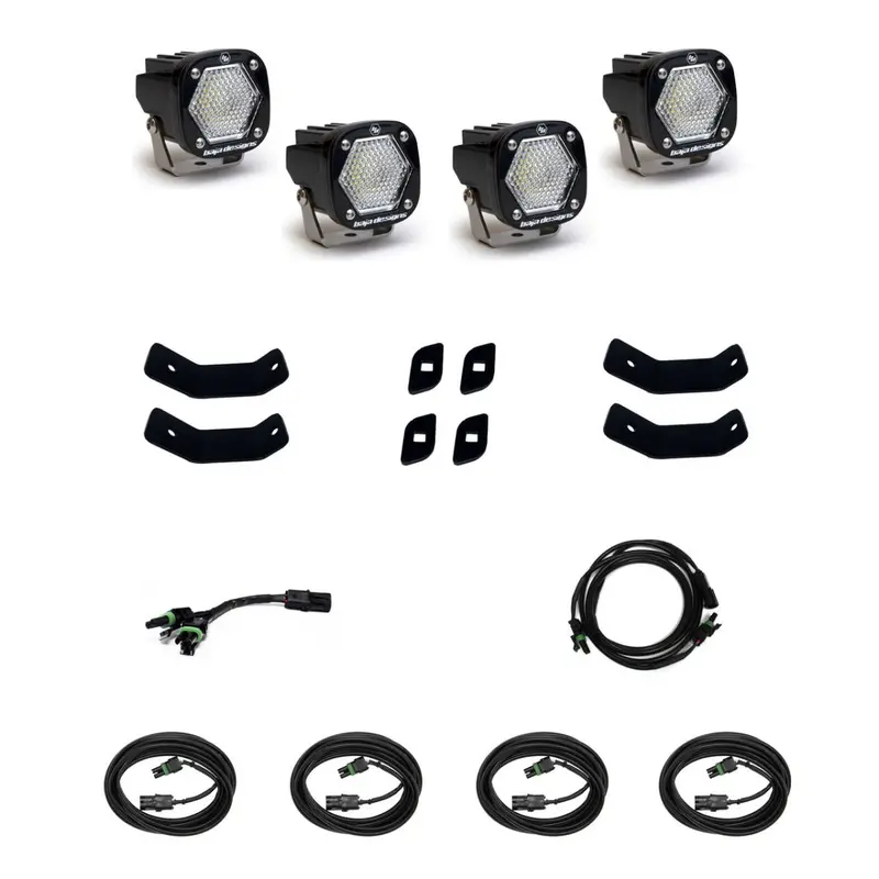 Baja Designs S1 Roof Rack/Rail Led Light Kit For 19-25 Mercedes-Benz Sprinter 1