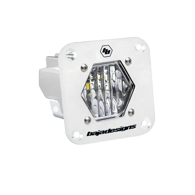 Baja Designs S1 White Flush Mount Auxiliary Wide Cornering Light Pod - Universal 1