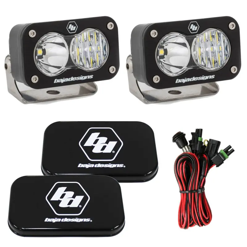 Baja Designs S2 Pro 5000K Clear Driving/Combo Led Light Pods With Rock Guards 1