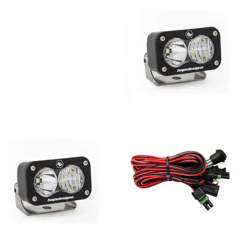 Baja Designs S2 Pro 5000K Clear Driving/Combo Led Light Pods With Rock Guards 1