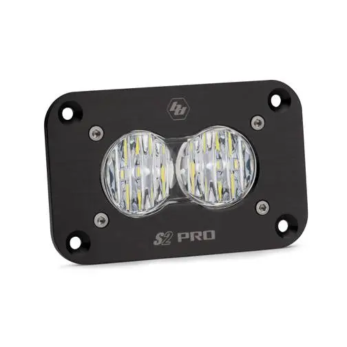 Baja Designs S2 Pro Black Flush Mount Clear Wide Cornering Led Aux Light Pod 1