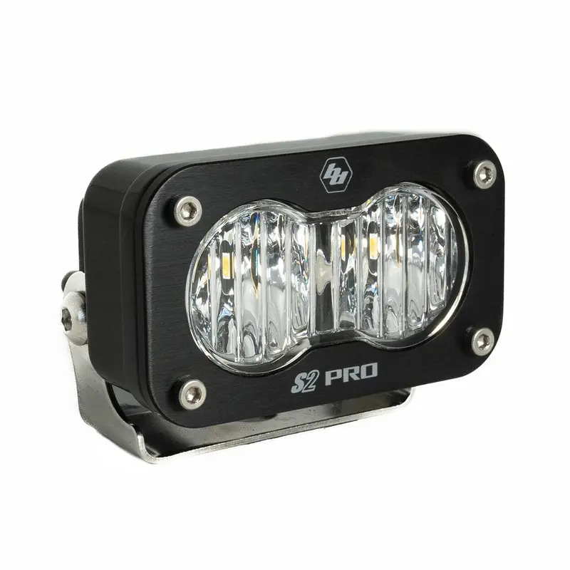 Baja Designs S2 Pro Black Led Auxiliary Light Pod - Wide Cornering - Clear - Universal 1