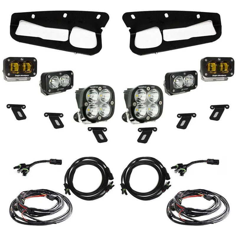 Baja Designs S2 Sae Amber Fog Light Pro Kit For 2021-2025 Ford Bronco 1