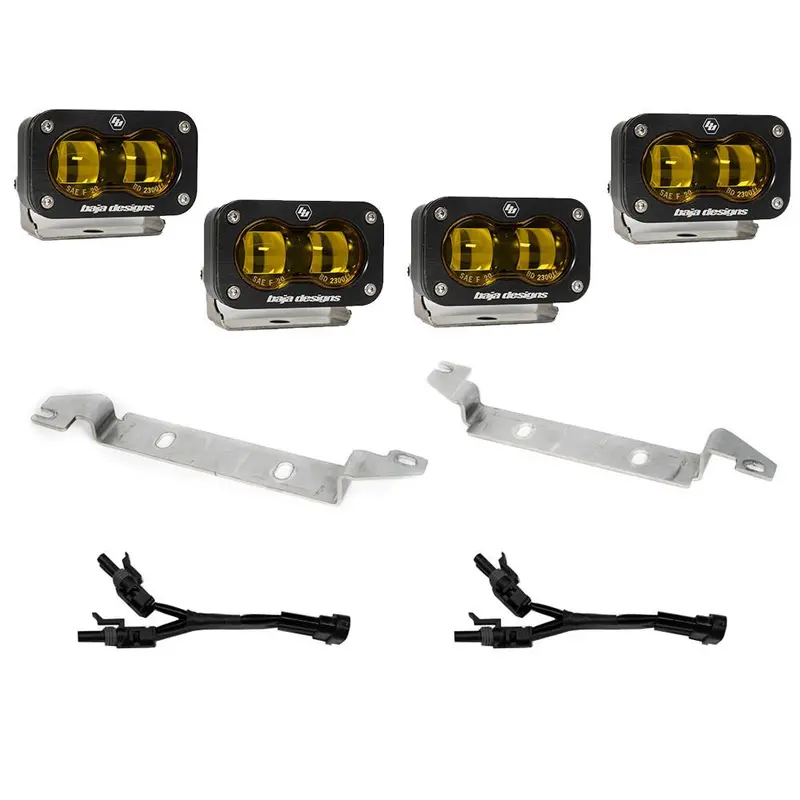 Baja Designs S2 Sae Amber Fog Lights Replacement Kit For 2024-2025 Toyota Tacoma 1