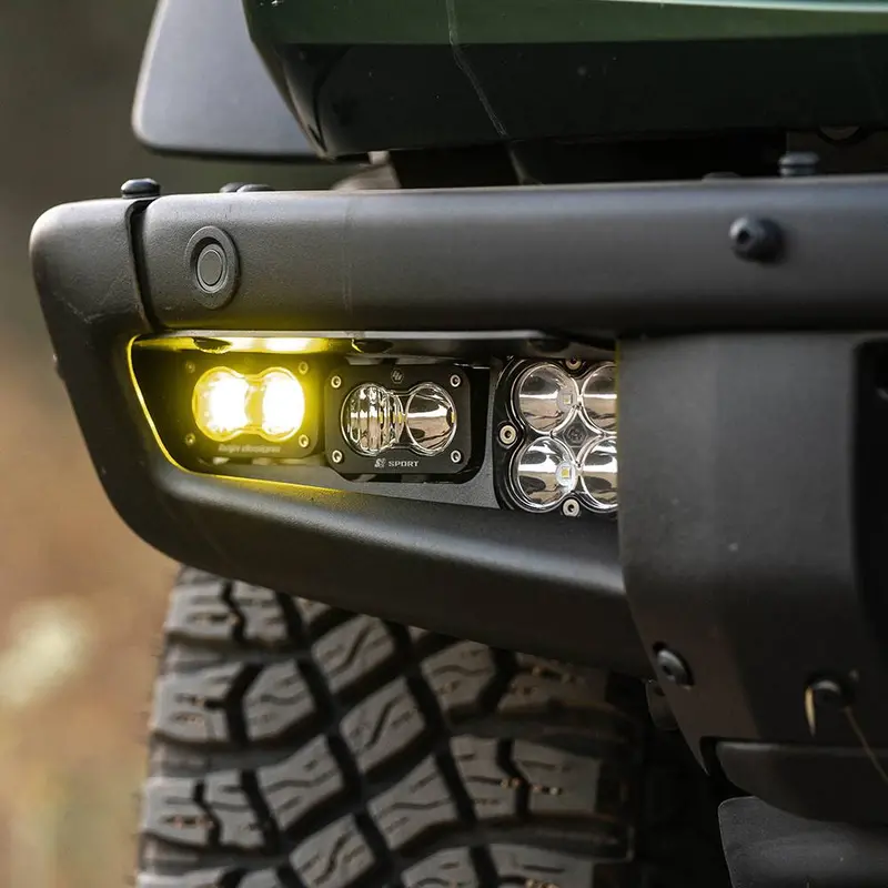 Baja Designs S2 Sae Pro Amber/Clear Led Fog Light Kit For 2021-2025 Ford Bronco 2