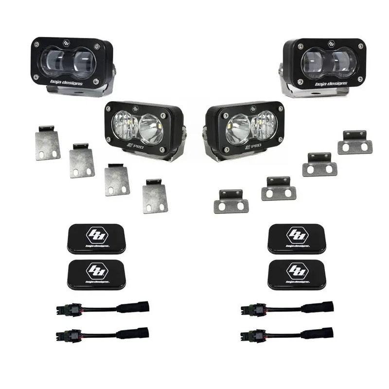 Baja Designs S2 Sae/S2 Pro Clear Fog Light Kit For 2021-2025 Ford Raptor/Bronco 1
