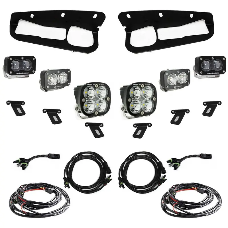 Baja Designs S2 Sae Sportsman Clear/Led Fog Light Kit For 2017-2020 Ford Bronco 1