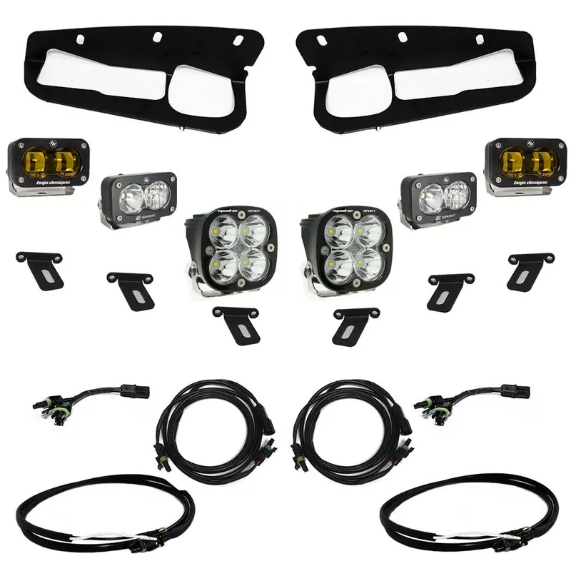 Baja Designs S2 Sae Sportsman Led Fog Pocket Light Kit For 2017-2020 Ford Bronco 1