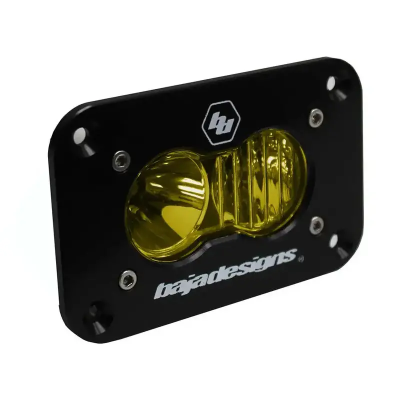 Baja Designs S2 Sport 5000K Amber Driving/Combo Flush Mount Led Light Pod 1