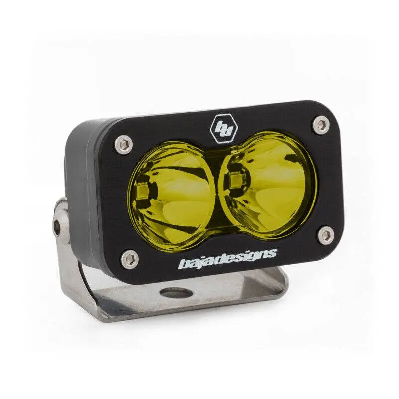 Baja Designs S2 Sport Amber Led Spot Light & Mount Kit For 2018 Jeep Wrangler Jl 2