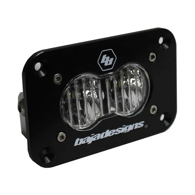 Baja Designs S2 Sport Clear Wide Cornering Flush Mount 5000K Led Light Pod 1