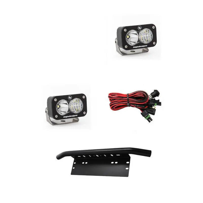 Baja Designs S2 Sport Pair Driving/Combo Led Light Kit W/ Mount & Harness 1