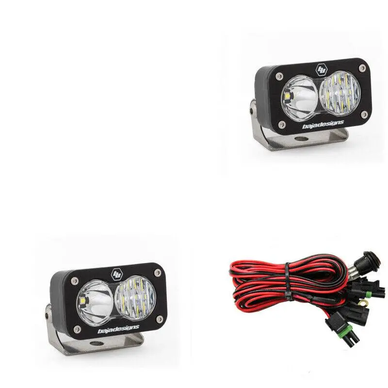 Baja Designs S2 Sport Pair Driving/Combo Led Light Kit W/ Mount & Harness 2
