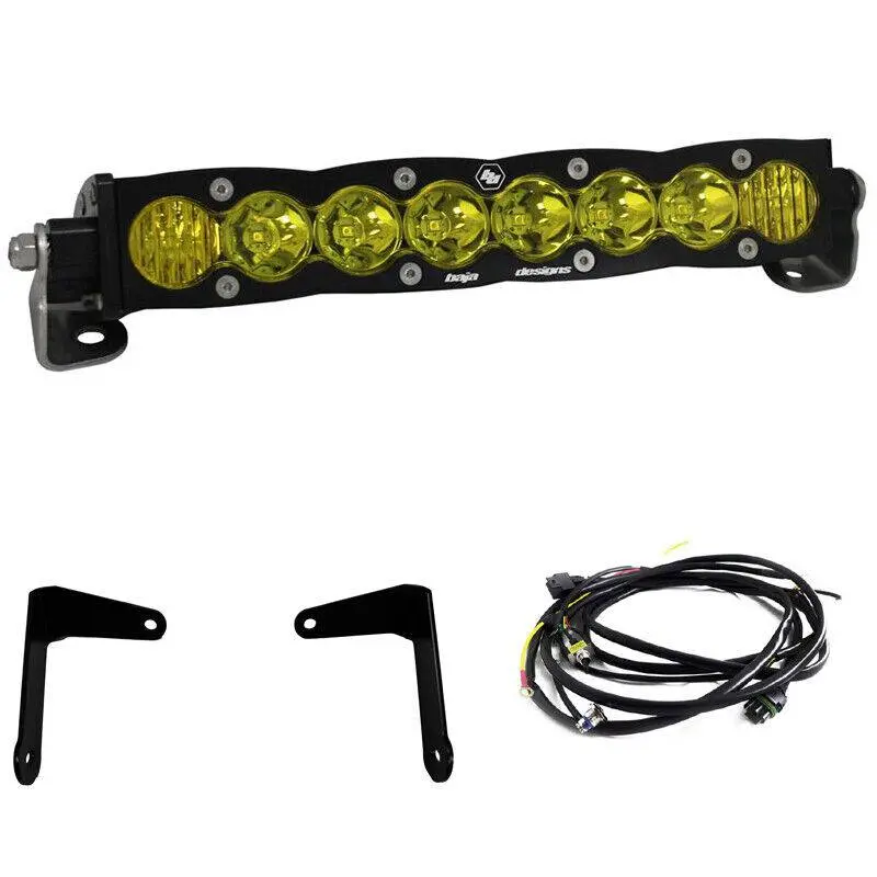 Baja Designs S8 10" Driving/Combo Amber Led Light Bar Kit Can-Am Maverick X3 1