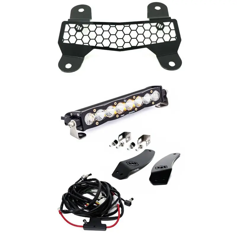 Baja Designs S8 10" Grille Mount Light Bar Kit For Arctic Cat/Textron Wildcat 1