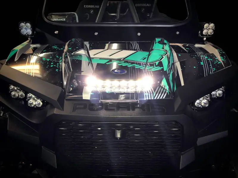 Baja Designs S8 10 Inch Hood Mount Light Bar Kit For 16-18 Polaris Rzr Xp Turbo 2