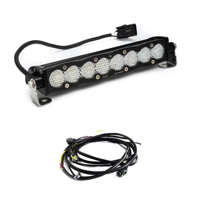 Baja Designs S8 10" Work/Scene Led Light Bar W/ Wiring Harness - Universal 1