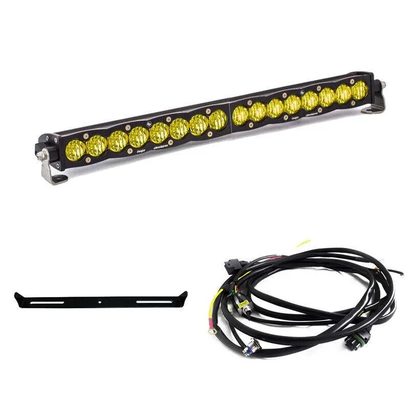 Baja Designs S8 20" Wide Driving Amber Led Light Bar W/ Mount & Harness Kit 1