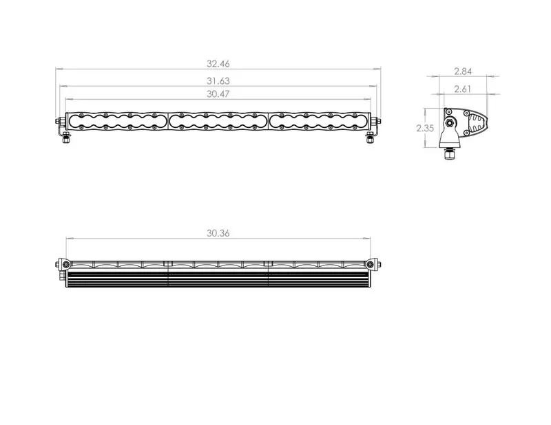 Baja Designs S8 30" White Work/Scene Light Bar 703006 - 19,050 Lumens 2