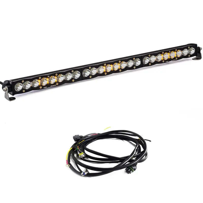 Baja Designs S8 30" Work/Scene Led Light Bar W/ Wiring Harness - Universal 1