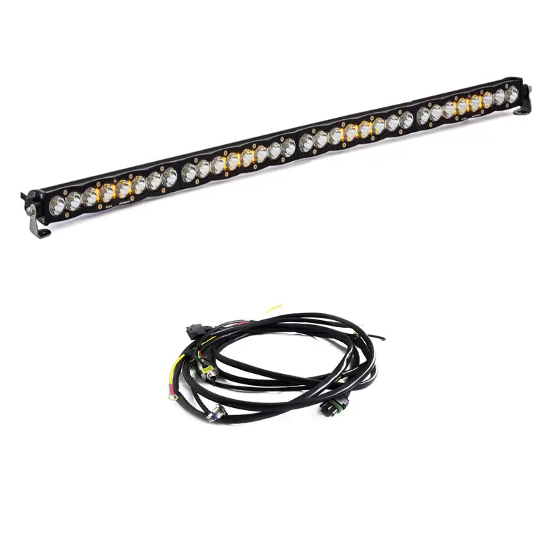 Baja Designs S8 40" Clear Work/Scene Universal Light Bar Kit W/ Wiring Harness 1