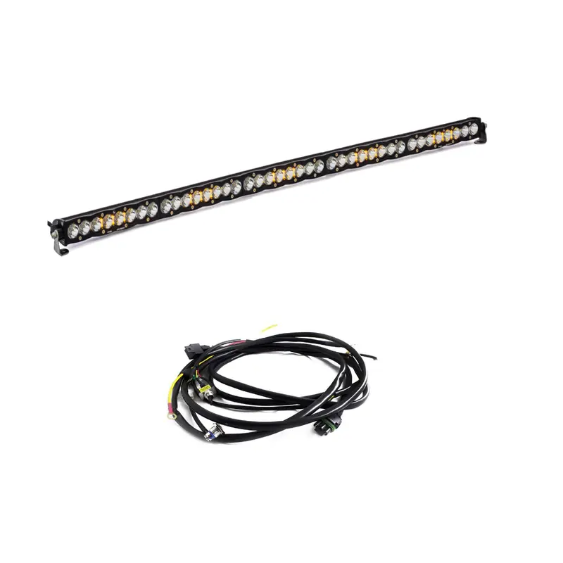 Baja Designs S8 50" Clear Work/Scene Universal Light Bar Kit W/ Wiring Harness 1