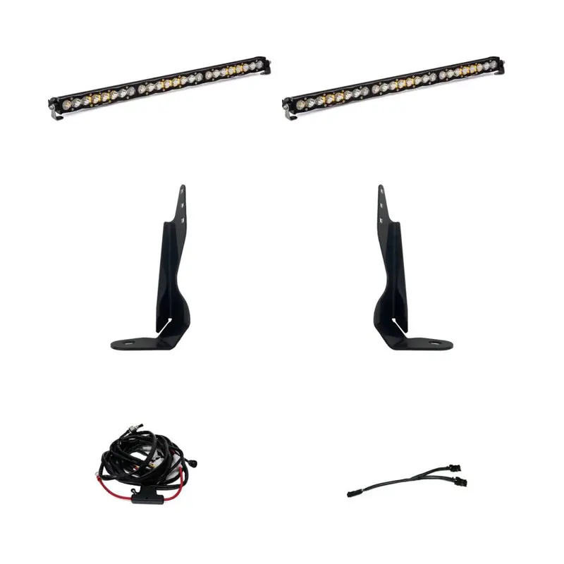 Baja Designs S8 Dual 30" Grille Light Bar Kit For 20-22 Gmc Sierra 2500Hd/3500Hd 1
