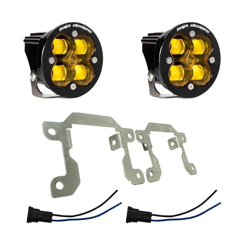 Baja Designs Sae Squadron Amber Fog Pocket Light Kit For 2010-2019 Ford/Subaru 1