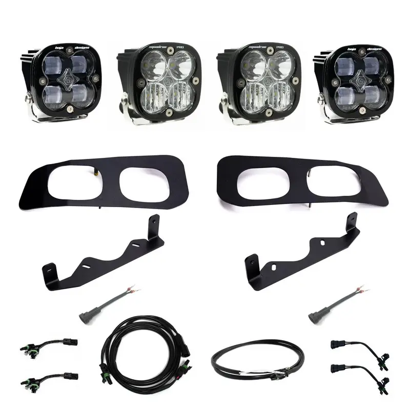Baja Designs Sae/Squadron Pro Dual Fog Pocket Light Kit For 2023-2025 Ford F-250/350 1