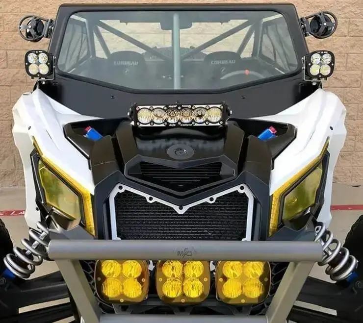 Baja Designs Shock Mount 10" Onx6+ Laser Light Bar Kit For Can-Am Maverick X3 2