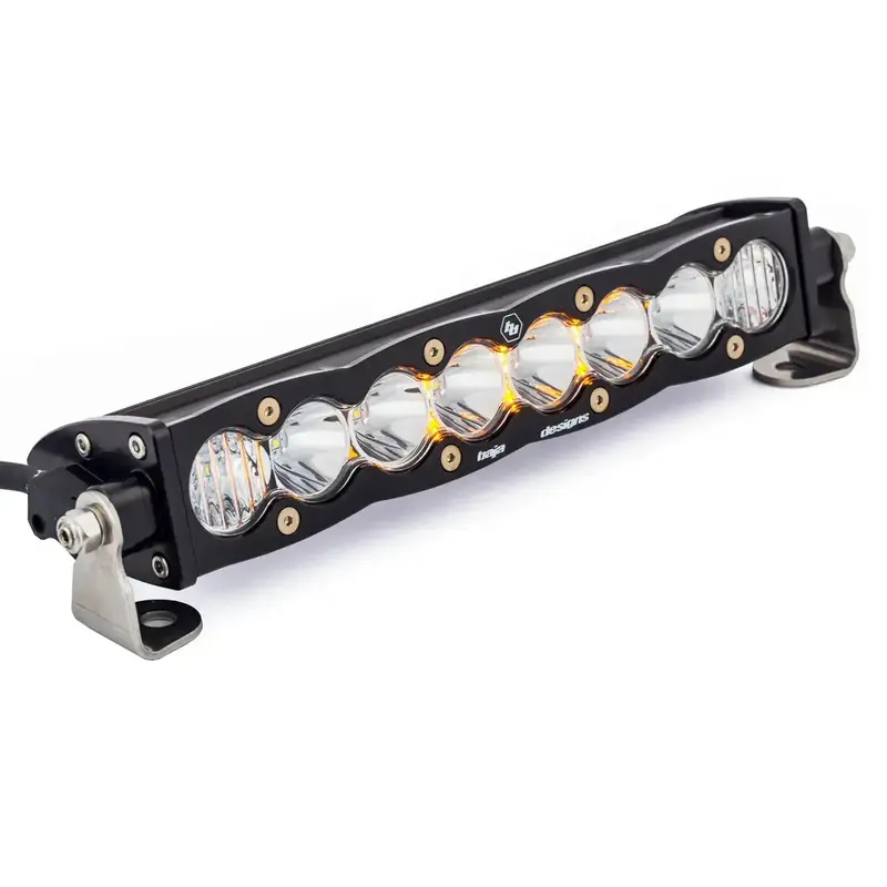 Baja Designs Shock Mount Clear 10" S8 Light Bar Kit For 17-21 Can-Am Maverick X3 2