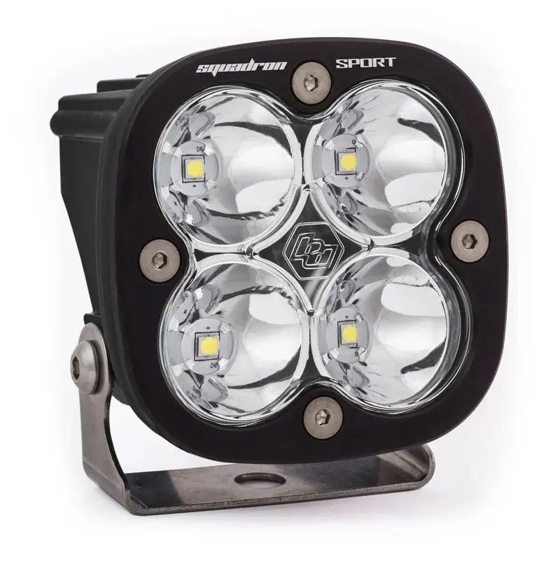 Baja Designs Single Squadron Sport Clear Spot Beam Light Pod 5000K 3,150 Lumens 1