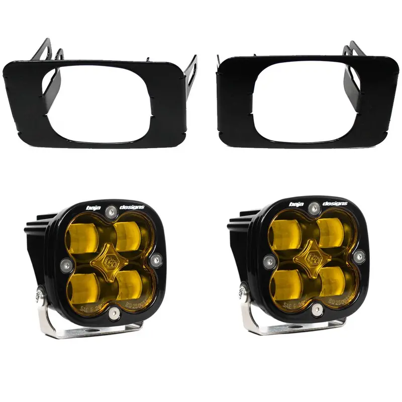 Baja Designs Squadron Amber Sae Fog Light Kit For 15-19 F-150 & 17-19 F-250/F-350 1