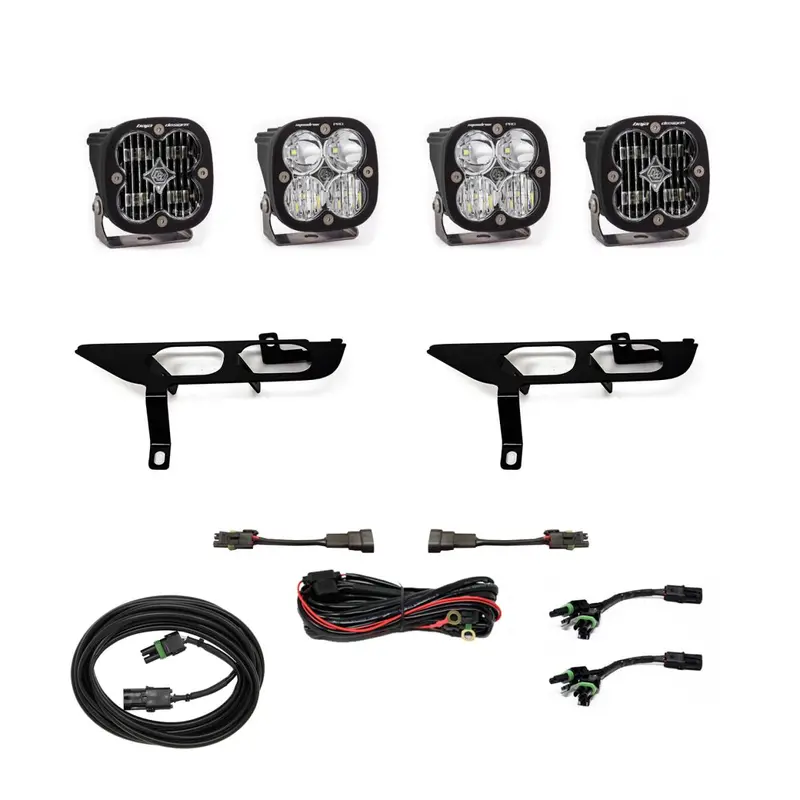 Baja Designs Squadron Clear Sae/Pro Led Fog Pocket Lighting Kit For 2021-2023 F150 1